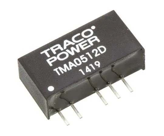 63-7413-67　TRACOPOWER TMA 1W Isolated DC-DC Converter Through Hole, Voltage in 4.5 → 5.5 V dc, Voltage out ±12V dc　TMA 0512D