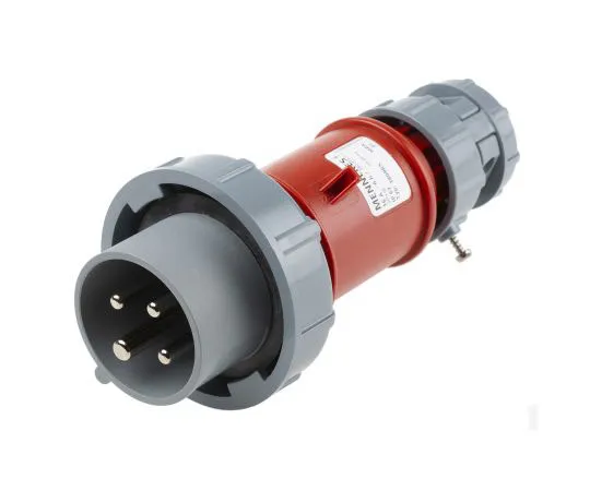 63-7439-89　Mennekes PowerTOP Series, IP67 Red Cable Mount 3P+E Industrial Power Plug, Rated At 16A, 415 V　3809
