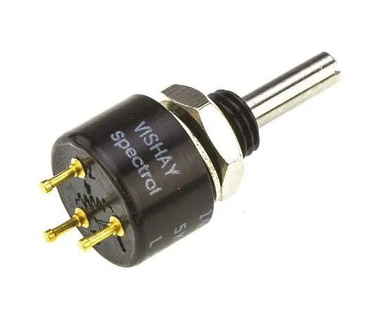 63-7494-87　Vishay 1 Gang Rotary Wirewound Potentiometer with a 3.18 mm Dia. Shaft, 5kΩ, ±5%, 2W, Linear 140B00502　140B00502
