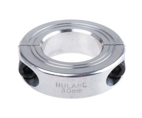 63-7541-97　Ruland Collar Two Piece Clamp Screw, Bore 30mm, OD 54mm, W 15mm, Aluminium　MSP-30-A