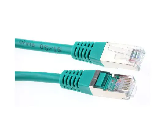 63-7473-73　Decelect Forgos Green PVC Cat5 Cable FTP, 2m Male RJ45/Male RJ45　CR503B2CVT
