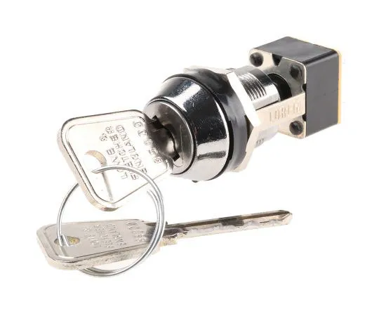 63-7412-88　Key Switch, DPCO, 4 A @ 250 V ac 2-Way, -25 → +85°C　MSL8606B
