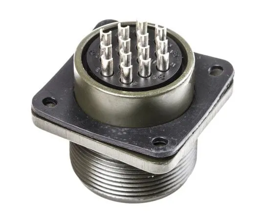 63-7477-61　Amphenol MS3102A Series, 14 Way Box Mount MIL Spec Circular Connector Receptacle, Pin Contacts,Shell Size 20, Screw　MS3102A-20-27P