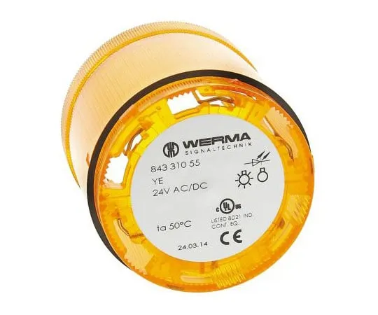63-7478-72　KombiSIGN 70 843 Beacon Unit, Yellow LED Blinking, 24 V dc　84331055