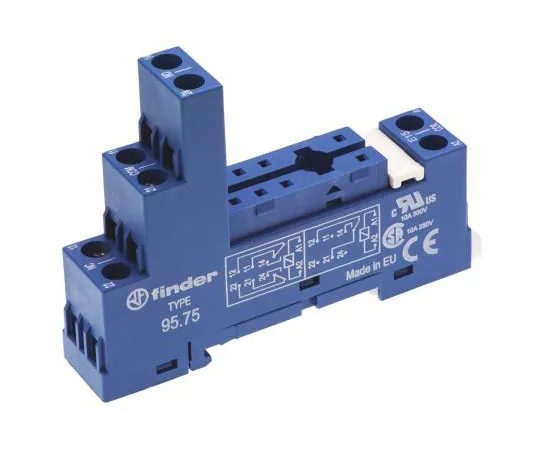 63-7461-25　Finder Relay Socket, 250V ac for *** with 40.52, 40.61, 44.52, 44.62, 40.51 Series Relay　95.75SMA