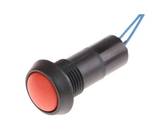 63-7457-71　ITW Single Pole Double Throw (SPDT) Momentary Red LED Miniature Push Button Switch, 13.6 (Dia.)mm, Panel Mount　59-532