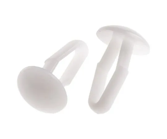 63-7515-35　15mm White Plain POM Snap Rivet, 1 → 5.5 mm Thickness　DF-137-031 WHITE