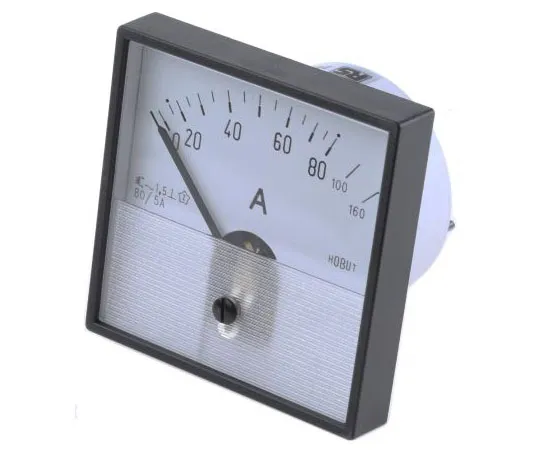 63-7468-33　HOBUT Analogue Panel Ammeter 0/80/160A For 80/5A CT AC, 72mm x 72mm Moving Iron　PD72MIS5A2/2-001 0/80/160A