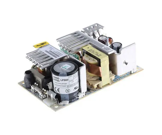 63-7410-24　Artesyn Embedded Technologies 60W 1 Output Embedded Switch Mode Power Supply SMPS, 5A, 12V dc Open Frame　LPS63