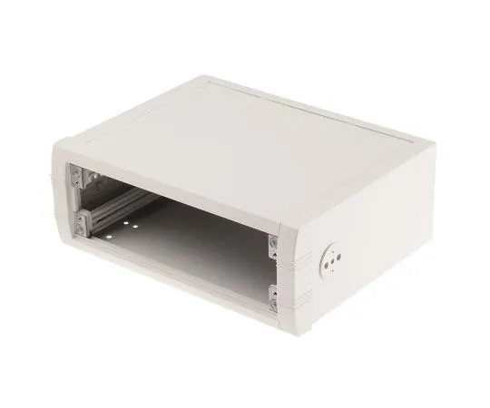63-7424-22　Off white Al mettec case,230x180x85mm　M5723127
