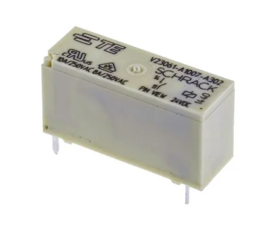 63-7451-94　TE Connectivity SPNO Non-Latching Relay PCB Mount, 24V dc Coil, 8A　V23061A1007A302
