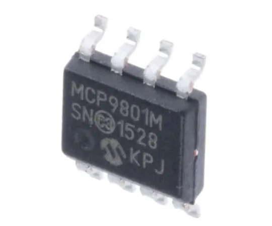 63-7355-62　Microchip MCP9801-M/SN, Temperature Converter -55 → +125 °C ±0.5°C Serial-I2C, SMBus, 8-Pin SOIC　MCP9801-M/SN