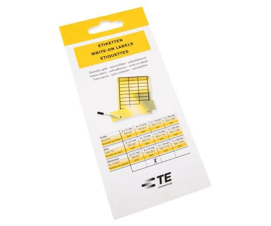 63-7443-16　Idento Yellow Address Label, 9 x 14mm, Pack of 840　TEK 914