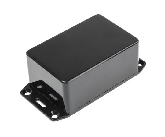 63-7517-28　Hammond 1591, ABS Enclosure, IP54, Flanged, 85 x 56 x 35mm　1591LSFLBK