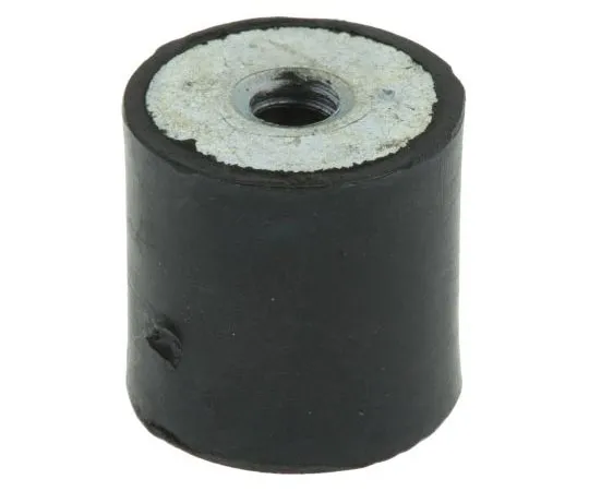 63-7440-69　FIBET 2020DD06-60 20mm Shock Mount M6 20mm Diameter 34.4kg Compression Load 4mm, Female to Female Natural Rubber　2020DD06-60