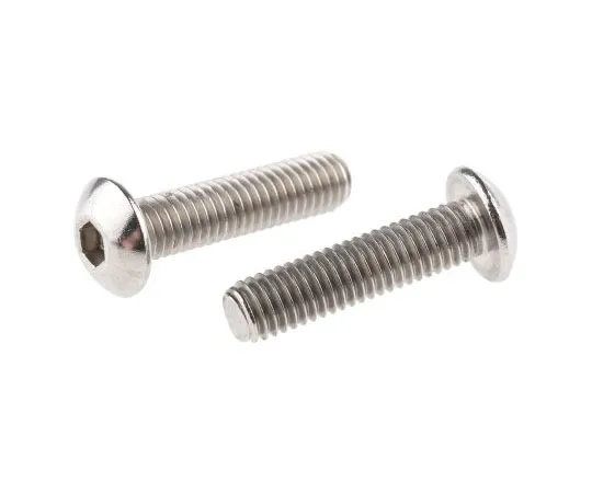 63-7438-01　RS Pro M5 x 20mm Hex Socket Button Screw Plain Stainless Steel　232-8265