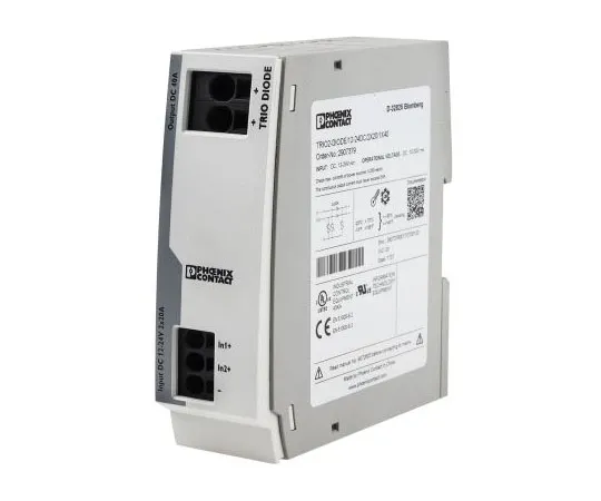 63-7390-44　Phoenix Contact TRIO2-DIODE/12-24DC/2X20/1X40 Series Diode Module for *** with Parallel Connection of Two Power Supply　2907379