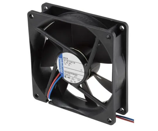 63-7495-83　ebm-papst 3400N Series Axial Fan, 92 x 92 x 25.4mm, 84m³/h, 2.2W, 12 V dc　3412N