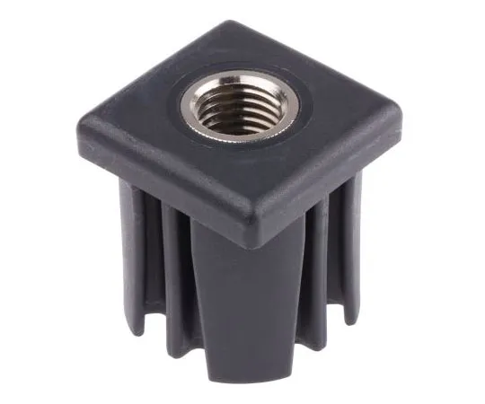 63-7439-21　RS PRO Square Nylon Threaded Tube Insert, M20, 50 x 50 x 55mm, 1200kg Static Load Capacity　235-1029