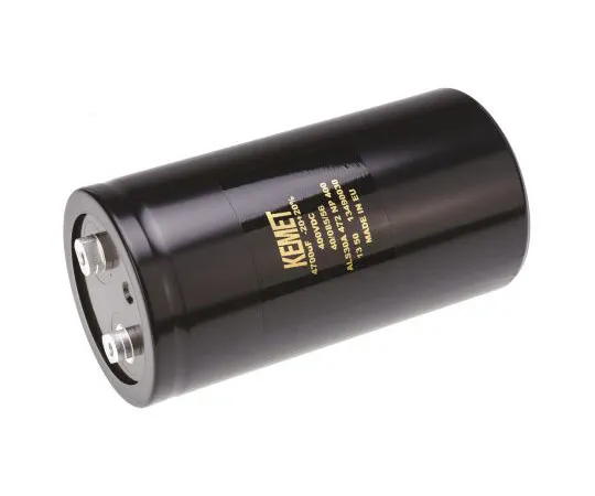 63-7516-80　KEMET 4700μF 400V dc Aluminium Electrolytic Capacitor, Chassis Mount 77 x 146mm +85°C 77mm 146mm　ALS30A472NP400