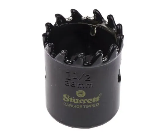 63-7477-93　Starrett Carbide Tipped 38mm Hole Saw Bi-Metal, 41mm Cut Depth　BD130