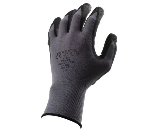 63-7393-30　BM Polyco Polyflex Plus Nitrile, Nylon Nitrile-Coated Grip and Abrasion Resistance, Oil Resistant, Wet Resistance　8010