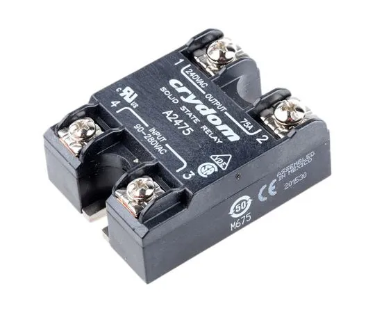 63-7471-48　Sensata / Crydom 75 A rms Solid State Relay, Zero Cross, Surface Mount, SCR, 280 V rms Maximum Load　A2475