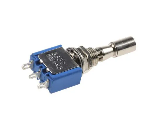 63-7414-20　APEM Single Pole Double Throw (SPDT) Toggle Switch, On-Off-On, Panel Mount　5639A.3V