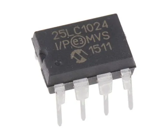 63-7359-03　Microchip 25LC1024-I/P, 1Mbit Serial EEPROM Memory, 50ns 8-Pin PDIP SPI　25LC1024-I/P