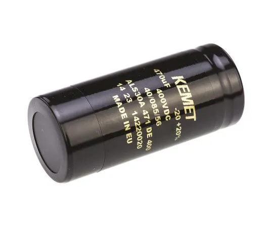63-7516-36　KEMET 470μF 400V dc Aluminium Electrolytic Capacitor, Chassis Mount 36 x 82mm +85°C 36mm 82mm　ALS30A471DE400
