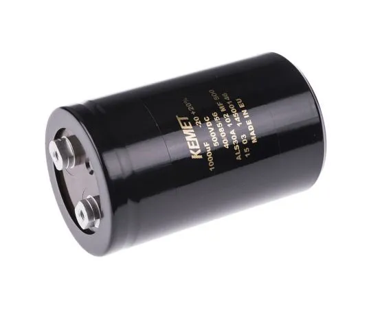 63-7516-90　KEMET 1000μF 500V dc Aluminium Electrolytic Capacitor, Chassis Mount 66 x 105mm +85°C 66mm 105mm　ALS30A102MF500