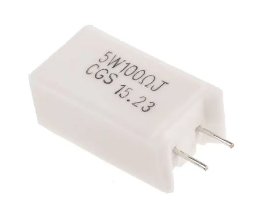 63-7419-44　TE Connectivity 100Ω 5W Ceramic Fixed Resistor ±5% ±300ppm/°C　SQMW5100RJ
