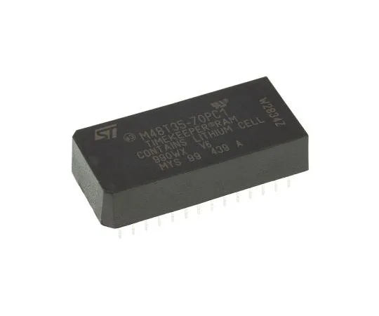 63-7485-02　STMicroelectronics M48T35-70PC1 NVRAM, 32kbit, 70ns, 5V 28-Pin PCDIP　M48T35-70PC1