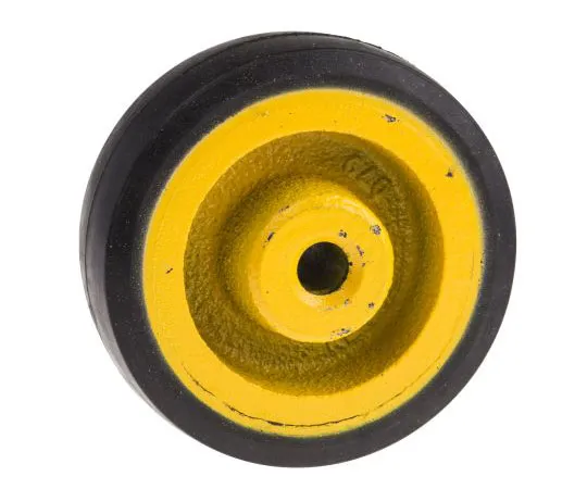 63-7419-95　RS PRO Black, Yellow Rubber Castor Wheels, 100kg　201-2601