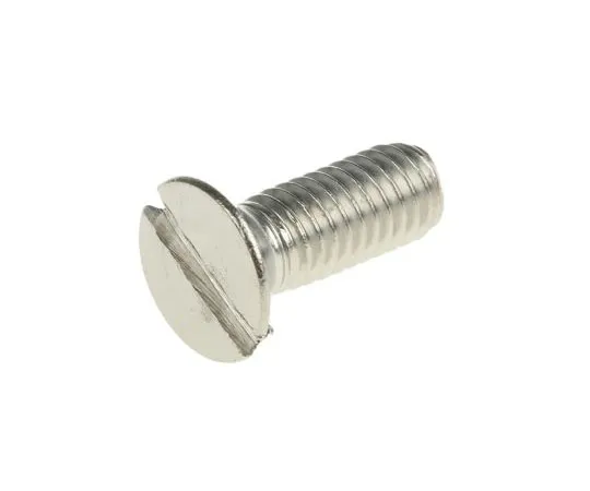 63-7380-75　RS, M6 Countersunk Head, 16mm Stainless Steel Slot A4 3161　158-3506