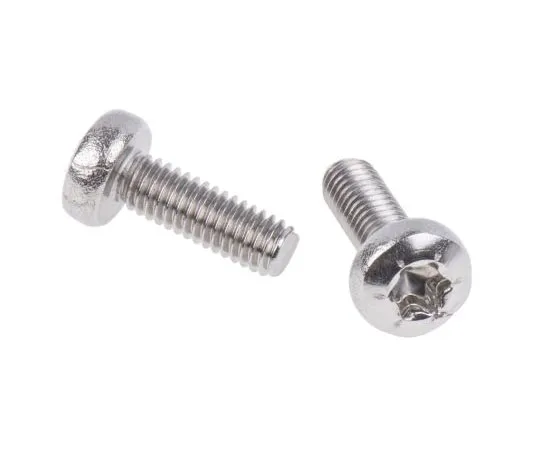 63-7456-40　Plain Pan Stainless Steel Tamper Proof Security Screw, M4 x 12mm　262-5926