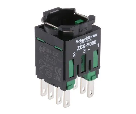 63-7498-59　Schneider Electric Harmony XB6 Contact Block 2NO Faston Connectors terminal　ZB6Z3B