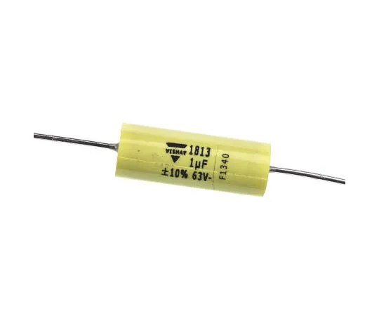 63-7411-42　Vishay 1μF Polyester Capacitor PET 40 V ac, 63 V dc ±10% MKT 1813 Series Through Hole　MKT1813510065