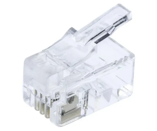 63-7494-48　RS Pro 4P4C Straight Cable Mount RJ22 Modular Plug Connector, Plug　331-6336