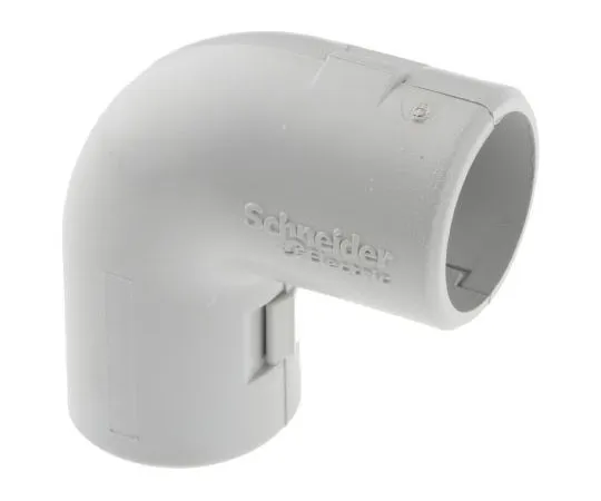63-7491-64　Schneider Electric 90° Elbow Cable Conduit Fitting, PVC 20mm nominal size IP40　ENN42320