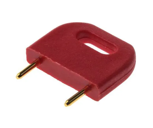 63-7357-25　HARWIN Shorting Link Male Straight Red Closed Top 2 Way 1 Row 10.16mm Pitch　D3088-99