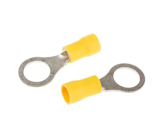 63-7383-72　TE Connectivity PIDG Series Insulated Crimp Ring Terminal, M8 Stud Size, 2.6mm² to 6.6mm² Wire Size, Yellow　35111