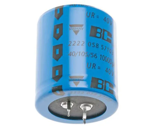 63-7388-39　Vishay 10000μF 40V dc Aluminium Electrolytic Capacitor, Through Hole 35 (Dia.) x 40mm +105°C 35mm 10mm　MAL205857103E3