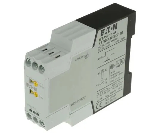 63-7434-36　Eaton ON Delay Single Timer Relay, Screw, 0.05 s → 60 h, SPDT, 1 Contacts, SPDT, 24 → 240 V ac/dc　031882 & ETR4-11-A