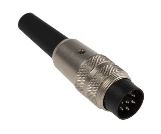 63-7532-10　Binder 680 Series Miniature Cable Mount Connector, 6 contacts Plug　09-0321-00-06