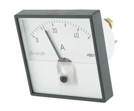 63-7488-82　HOBUT PD72MC Analogue Panel Ammeter 0/50A Direct Connected DC DC, 72mm x 72mm Moving Coil　PD721MCS50A/1-001