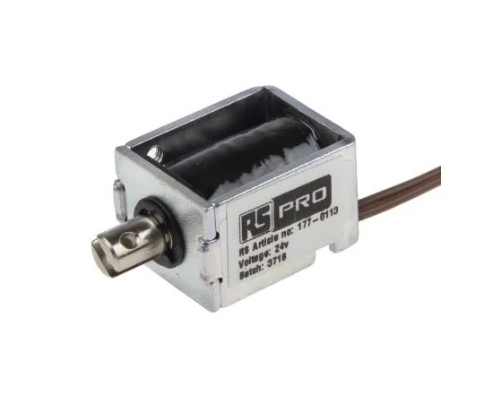 63-7406-80　Pull Action DC D-Frame Solenoid, 24 V　177-0113