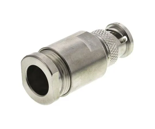 63-7475-01　Radiall Straight 50Ω Cable Mount BNC Connector, Plug, Nickel, Clamp Termination, RG213, RG214, RG225, RG393　R141018000W