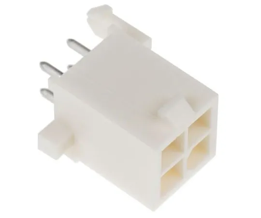 63-7360-42　TE Connectivity Mini-Universal MATE-N-LOK, 4 Way, Straight PCB Header　1-770174-0
