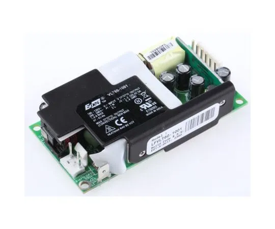 63-7513-77　EOS 60W 1 Output Embedded Switch Mode Power Supply SMPS, 5A, 12V dc Open Frame　LFVLT60-1001